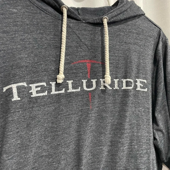 Telluride Colorado Sweatshirt Hoodie Grey Size Large Women’s Gear for Sports - Picture 1 of 5